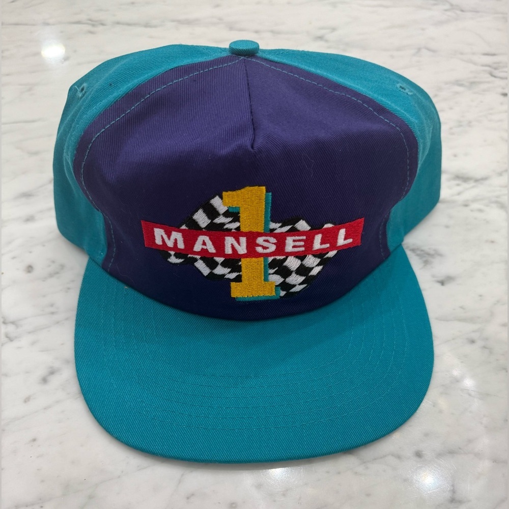 Vintage Mansell NASCAR Racing Hat Snapback 90s Texaco Havoline